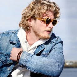 Waykins Lunettes De Soleil Polarisées Jaunes Walford Thea à Verres Bleus -Chapeau Fawler en ligne ste megashoot2 sunglasses 40 22899