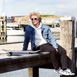 Waykins Lunettes De Soleil Bleues Wilder Thea à Verres Bruns Polarisés -Chapeau Fawler en ligne ste megashoot2 sunglasses 41 22862