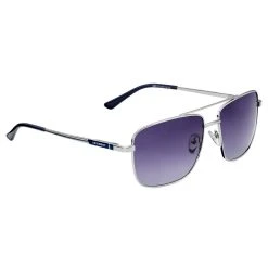 Seizmont Lunettes De Soleil Aviator Argentées à Verres Rectangulaires -Chapeau Fawler en ligne sz43 3