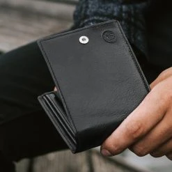 Lucleon Portefeuille En Cuir Noir Ergonomique -Chapeau Fawler en ligne wallet 4
